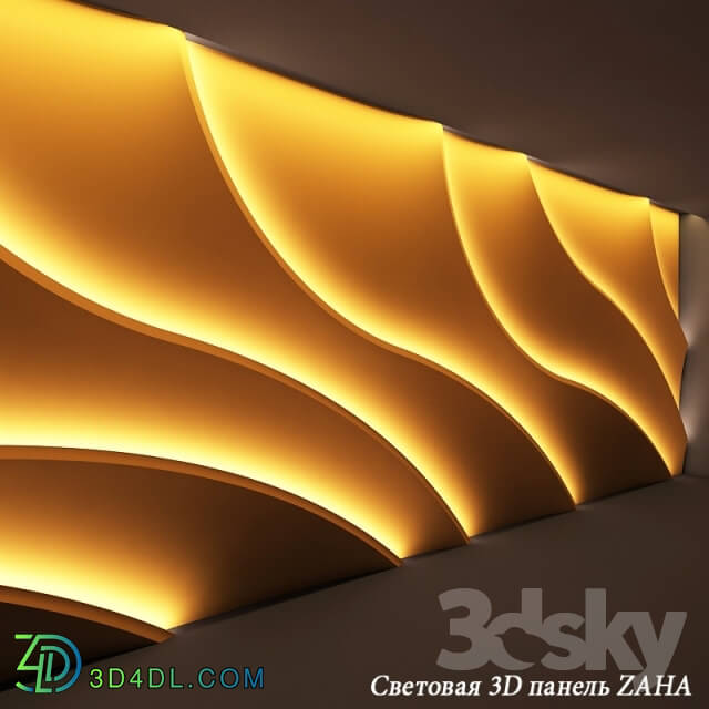 3D panel - Light 3D panel ZAHA