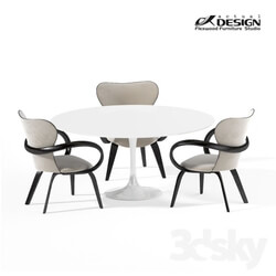 Table _ Chair - Actual design_ a set of chairs apriori S 