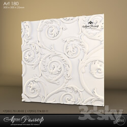 3D panel - Gypsum panel 3d Art-180 by ArtRelef 