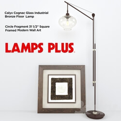Floor lamp - LAMPS PLUS Industrial Bronze Floor Lamp _ Modern Wall Art 