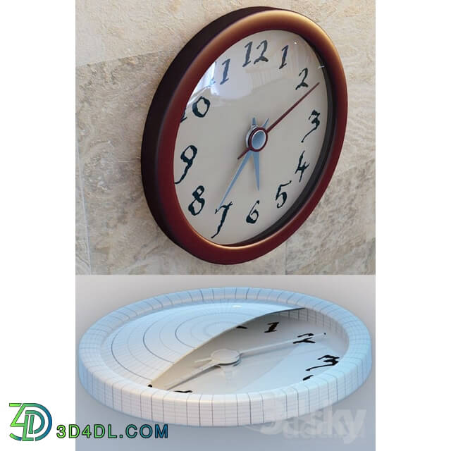 Other decorative objects - round wall clock