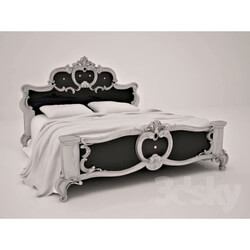 Bed - Italian furniture _bed in Baroque style_ 