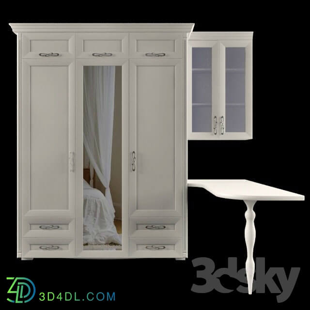 Wardrobe _ Display cabinets - Closet and table