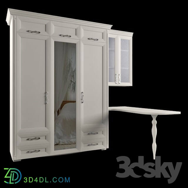 Wardrobe _ Display cabinets - Closet and table