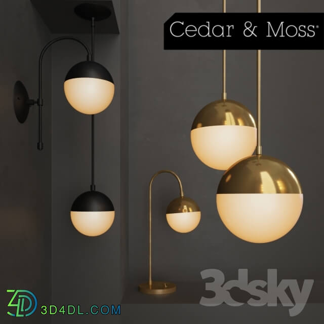 Ceiling light - Cedar _ Moss Pendant 6 in