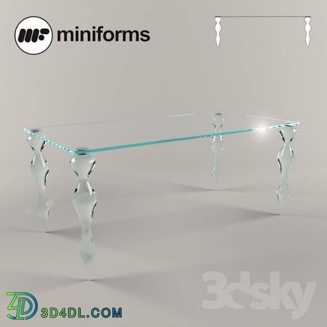 Table - Glass table Blow-Miniform