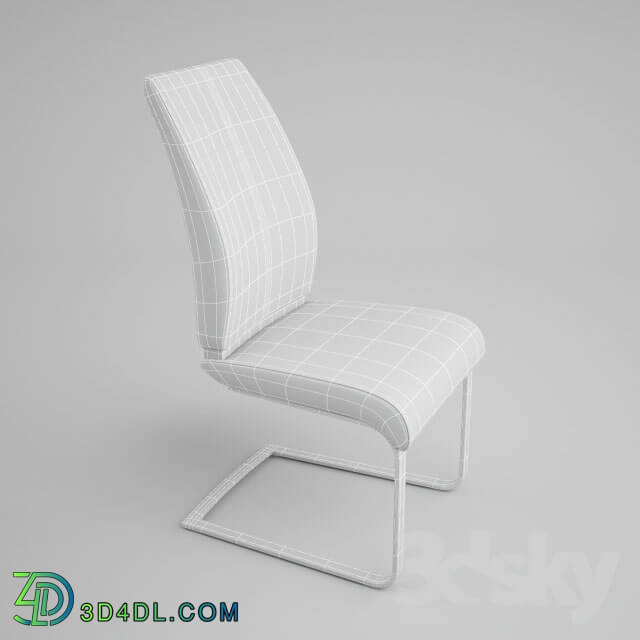 Chair - Arto dining chair leather chrome