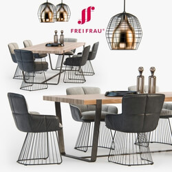 Table _ Chair - Freifrau Dining set_01 