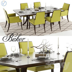 Table _ Chair - Baker Vienna Table and Abrazo Chairs 