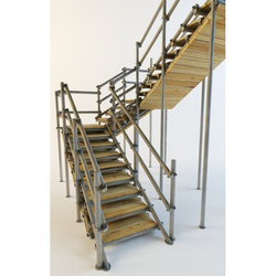 Staircase - Ladder of scaffolding 