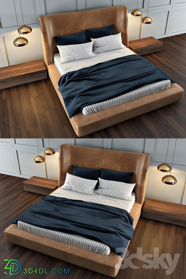 Bed - Flexform bed MIDNIGHT