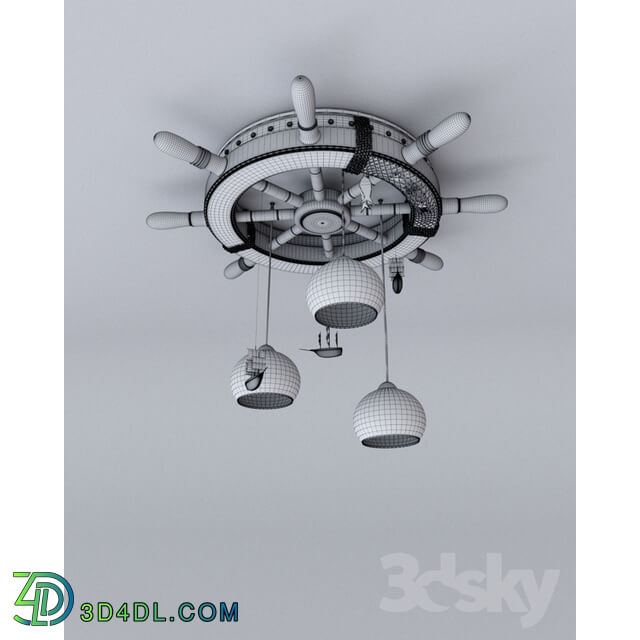 Ceiling light - Chandelier in the nautical style