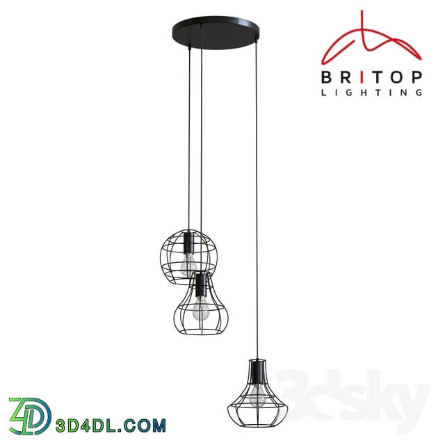 Ceiling light - Suspended chandelier Britop Outline 1330304
