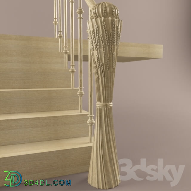 Staircase - post a ladder filar