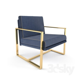 Chair - Armchair golden 