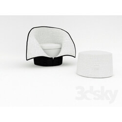 Arm chair - profi armchair and pouf 