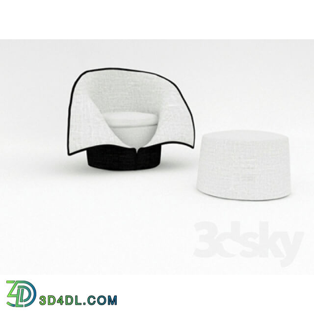 Arm chair - profi armchair and pouf