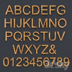 Other decorative objects - Decorative Epoxy Wood Letters _ Numbers 