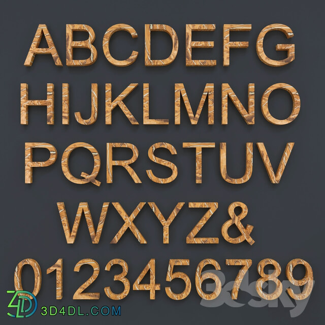 Other decorative objects - Decorative Epoxy Wood Letters _ Numbers