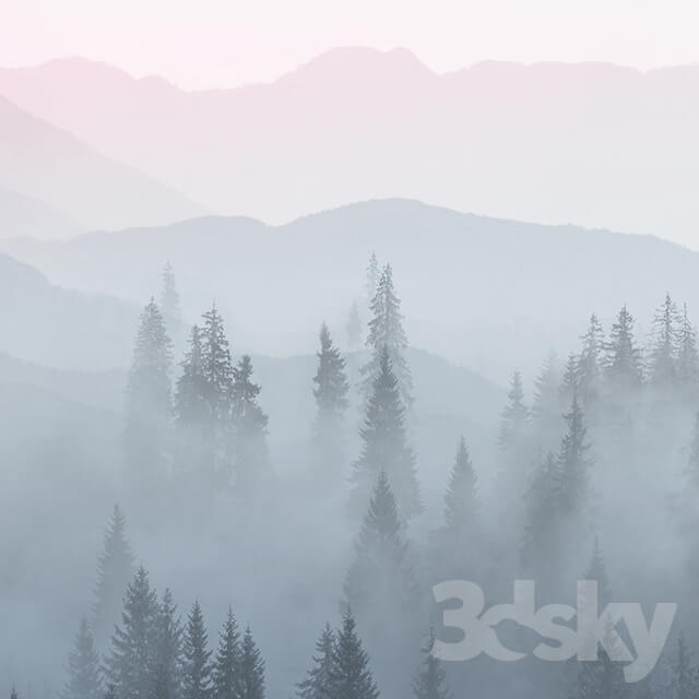 Wall covering - Creativille _ Wallpapers _ Forest mountains 5101