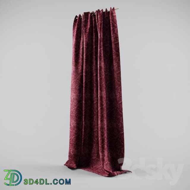 Curtain - curtain made of velvet