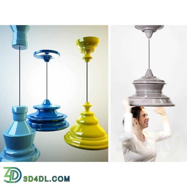 Ceiling light - Solid Spin Lamp2