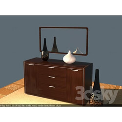 Sideboard _ Chest of drawer - chest of drawers with mirror Bogatti 