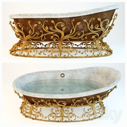 Bathtub - Forged stand for the bathroom. Work on competition _quot_Wrought Iron in the interior._quot_ 