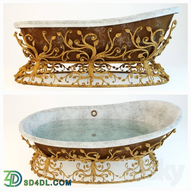 Bathtub - Forged stand for the bathroom. Work on competition _quot_Wrought Iron in the interior._quot_