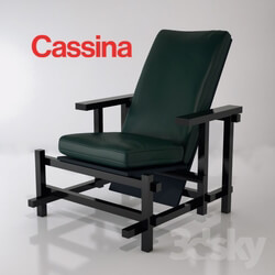 Arm chair - 635 BLACK RED AND BLUE _ZEILMAKER VERSION_ 
