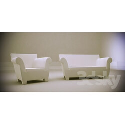 Sofa - Bubble Club by Philippe Starck Extras 