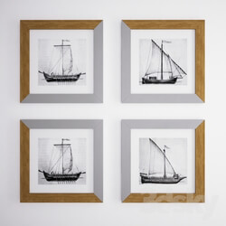 Frame - Polyptych Cossack boats D-TX Collections 