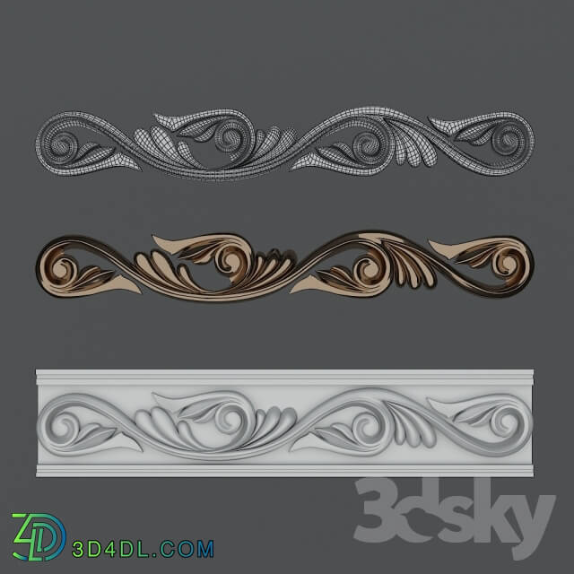 Decorative plaster - decorative plates and friezes