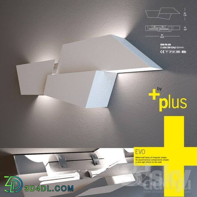 Wall light - Evo - Wall Lamp by PLUS