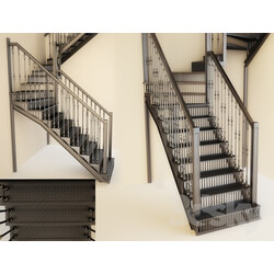 Staircase - Forged-iron staircase 