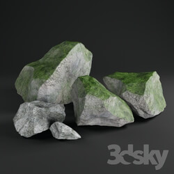 Other architectural elements - Mountain stones_grass 