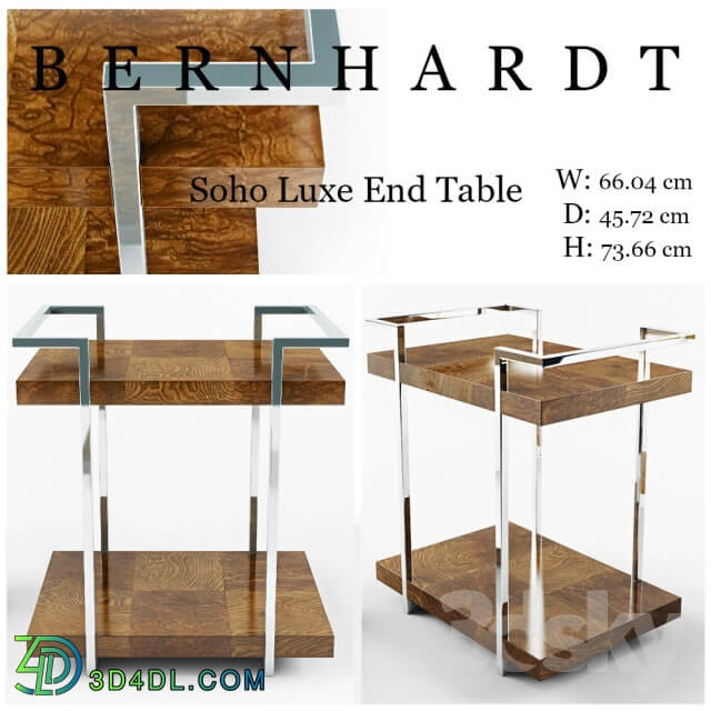 Table - BERNHARDT Soho Luxe End Table