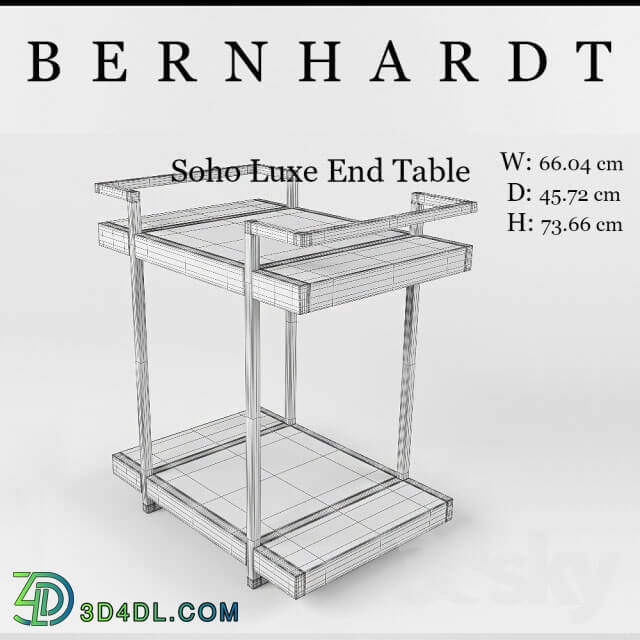 Table - BERNHARDT Soho Luxe End Table