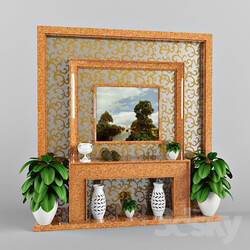 Other decorative objects - Wall panel with decor 