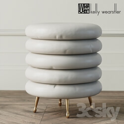 Other soft seating - LAUREL STOOL by Kelly Wearstler 