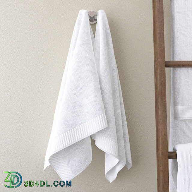 Bathroom accessories - A set of towels for the bathroom m30