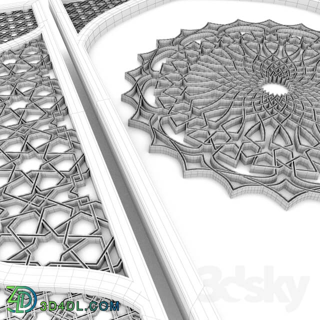 3D panel - Arab art-34