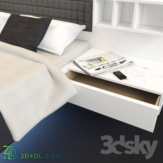 Bed - Modern floating bed