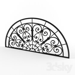 Other architectural elements - wrought iron window grille 