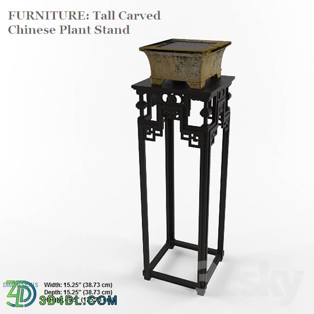 Other decorative objects - pedestal for flowers with a pot