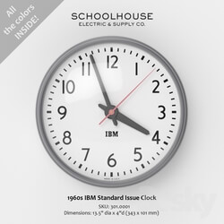 Other decorative objects - Schoolhouse Electric - 1960s IBM Standard Issue Clock 