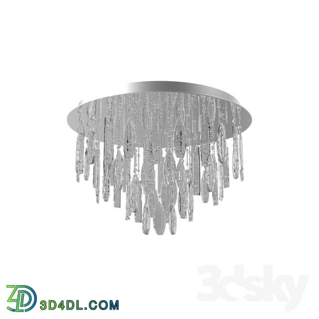 Ceiling light - 93434 Ceiling light fitting CALAONDA_ 10x33W _G9__ Ø760_ H310_ chrome _ crystal