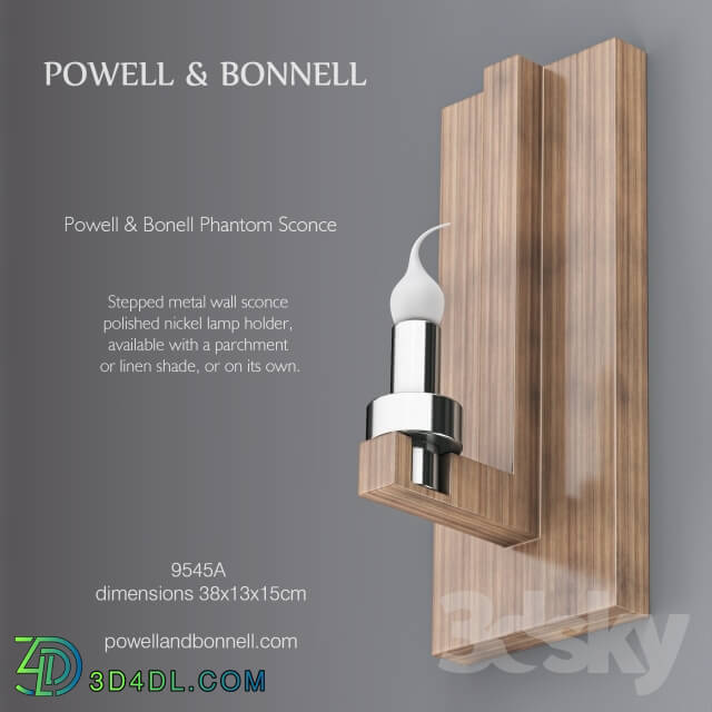 Wall light - Powell _amp_ Bonell Phantom Sconce 9545
