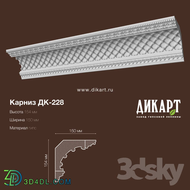 Decorative plaster - Dk-228_154x150mm