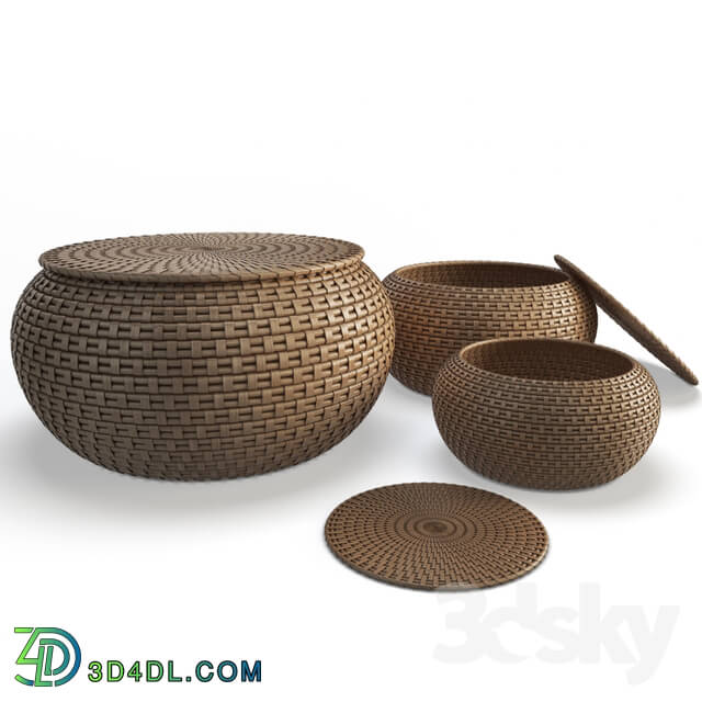Other decorative objects - Rattan Braided Baskets